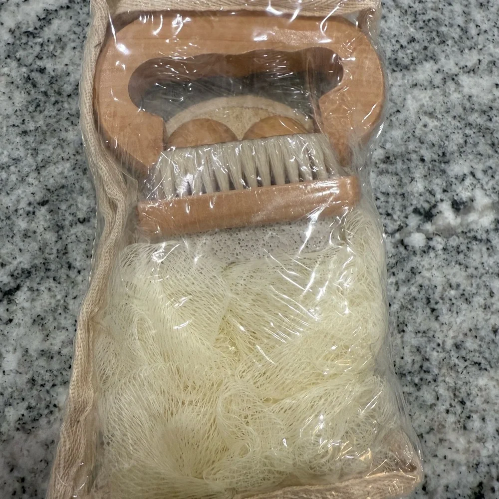 Wooden Bath Accessories Set